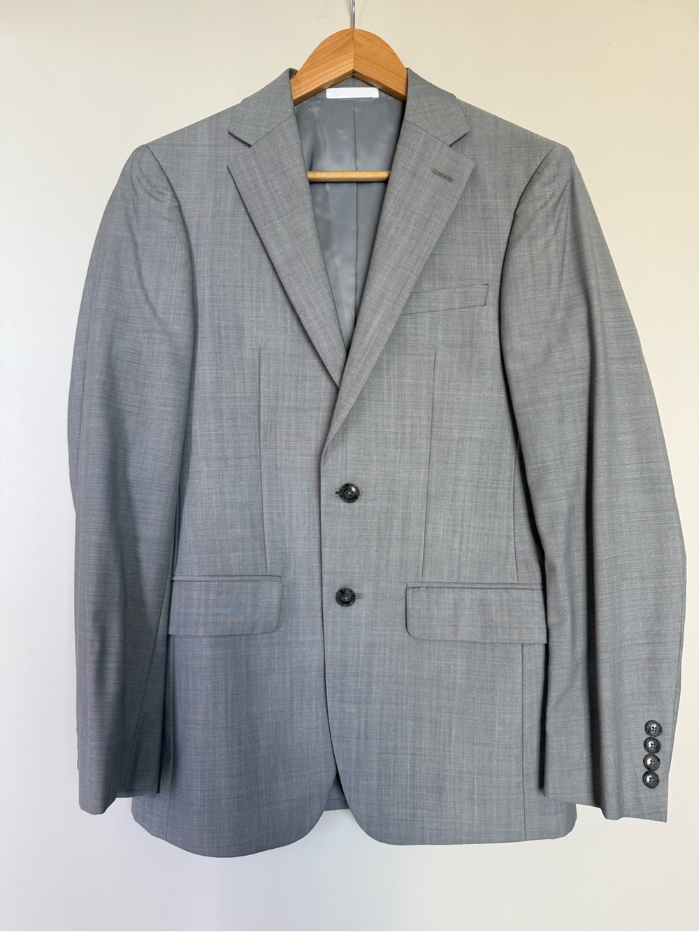 Calvin Klein Light Gray Two-Button Men's Blazer